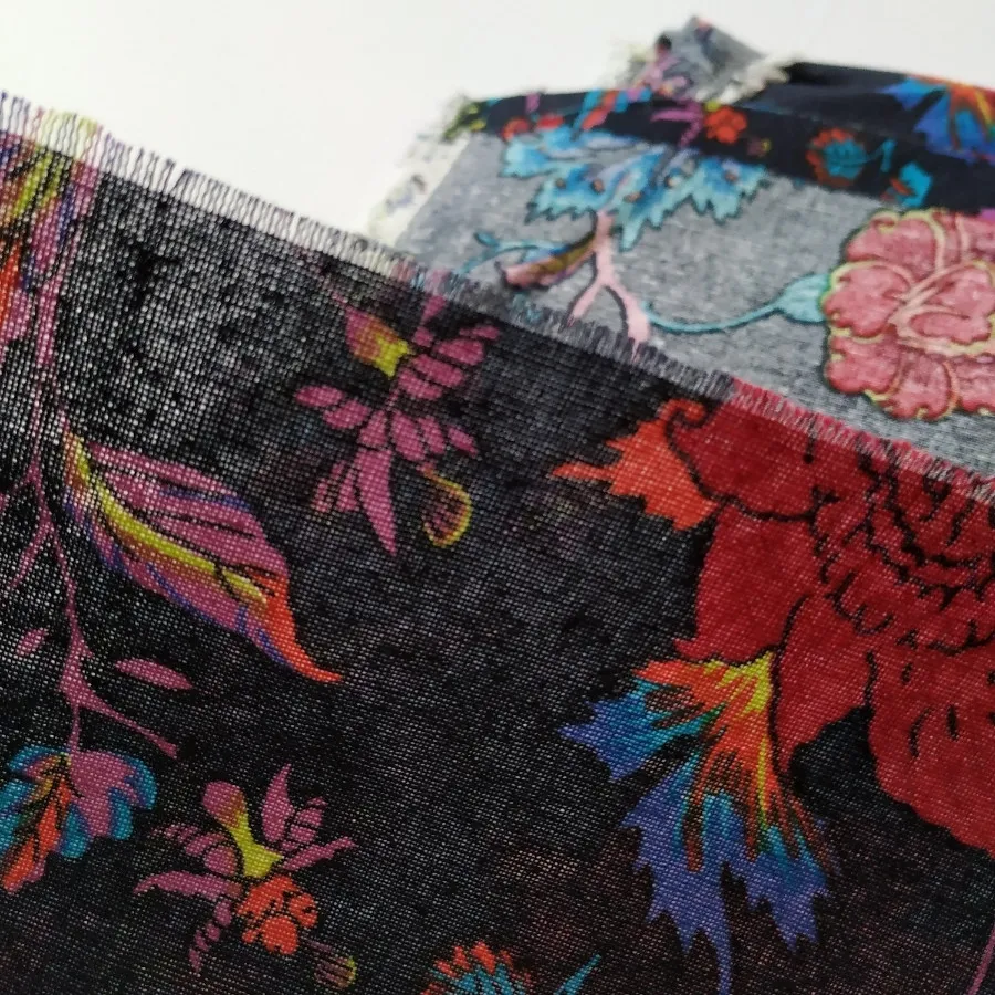 پارچه لینن طرحدار