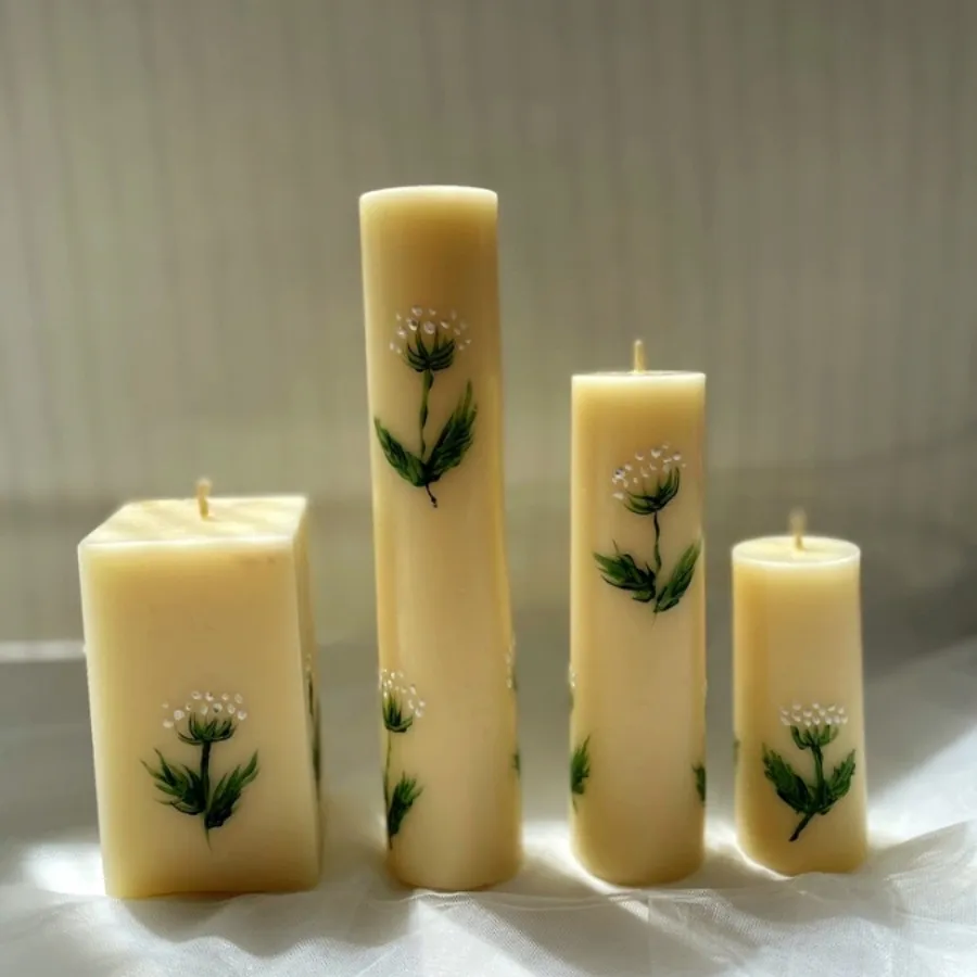 شمع ست نقاشی شده دستساز