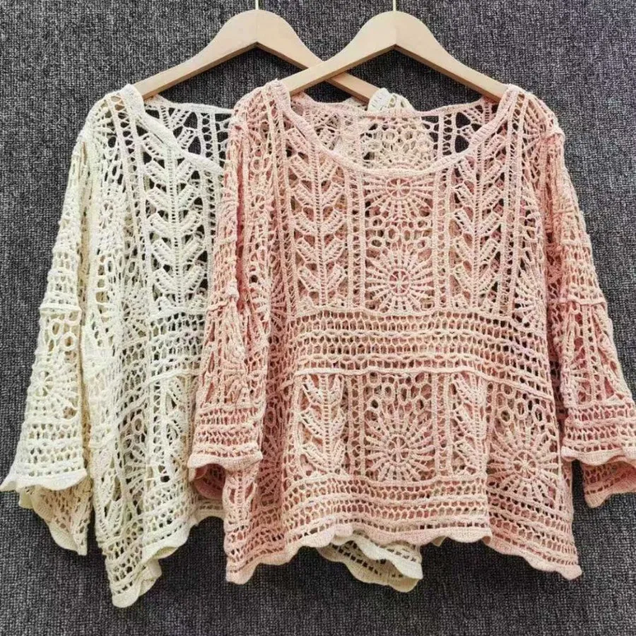 شومیز قلاب بافی شیک