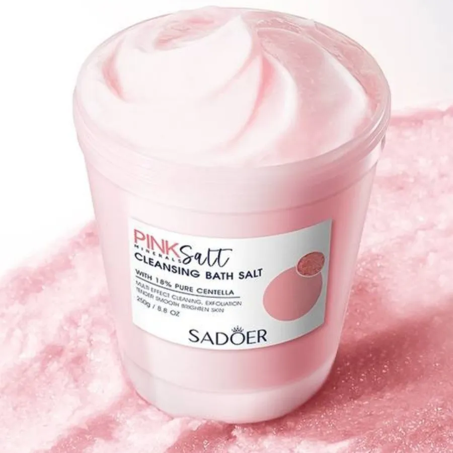 نمک حمام خامه ای صورتی