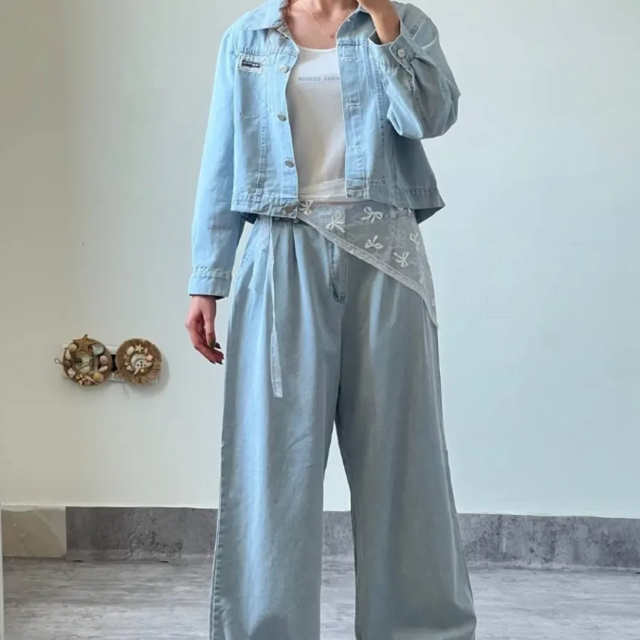 ست سه تیکه پاییزه جین