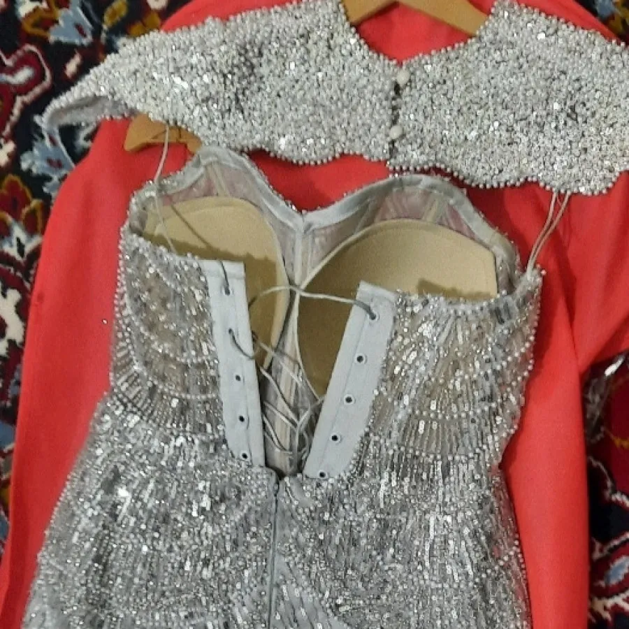 لباس مجلسی سنگ دوزی شده