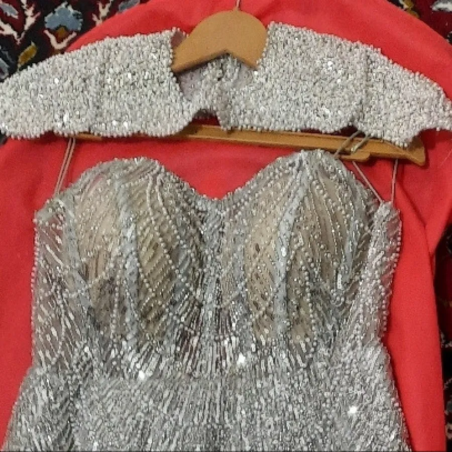 لباس مجلسی سنگ دوزی شده