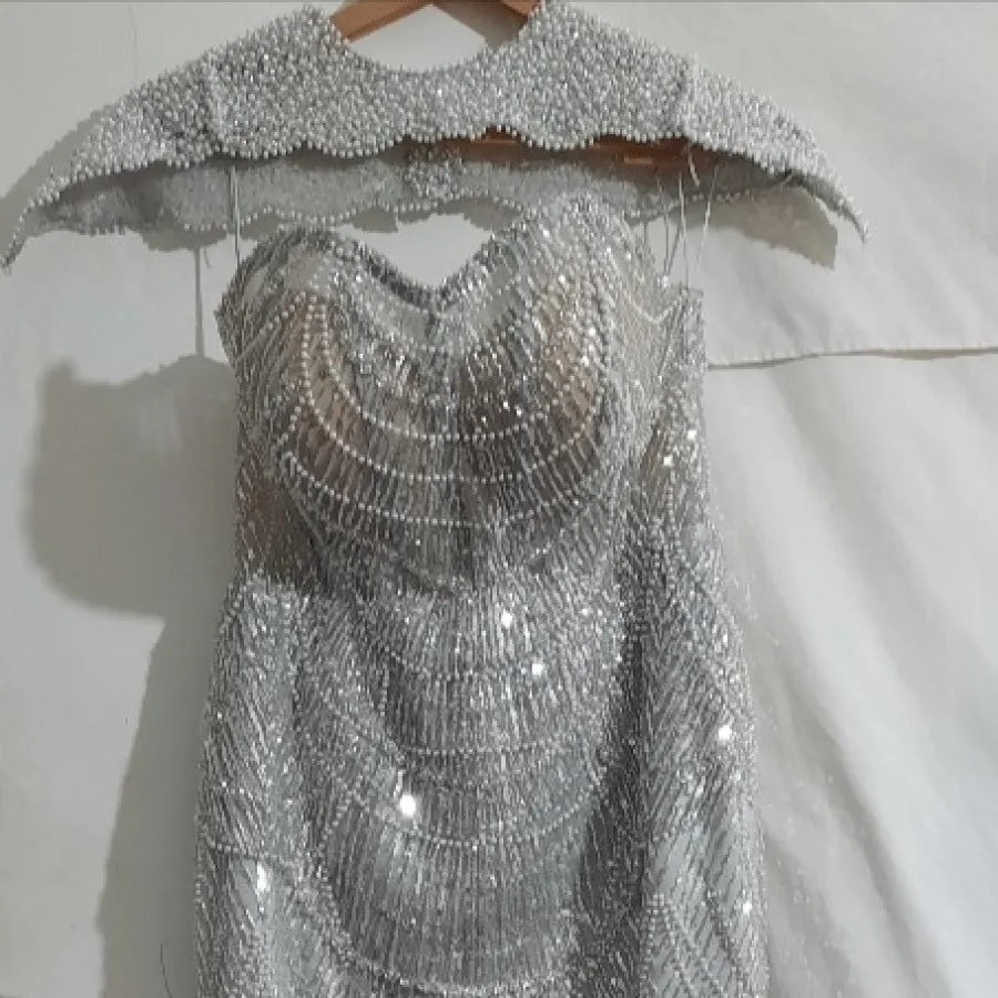 لباس مجلسی سنگ دوزی شده