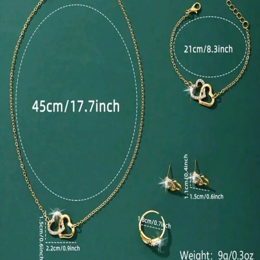 ست اکسسوری طلایی