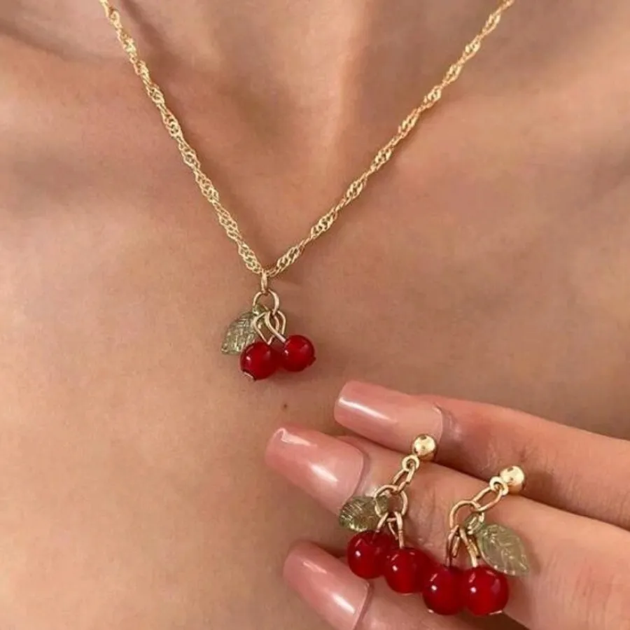 نیم ست گردنبند گوشواره