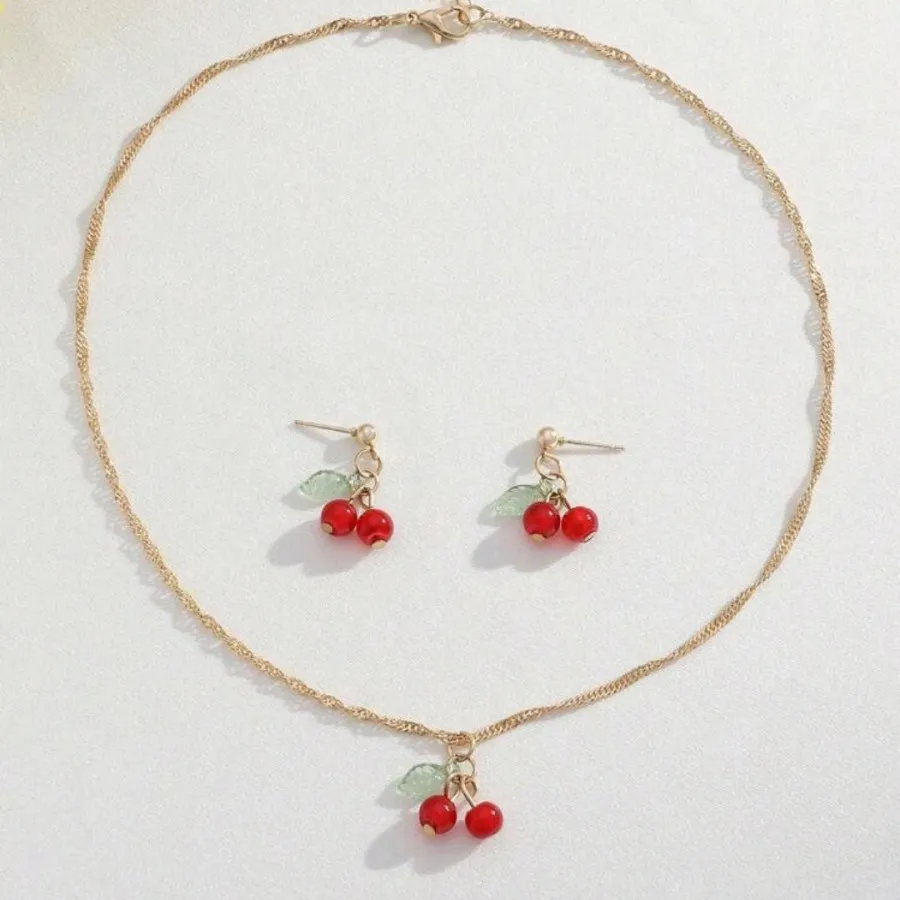 نیم ست گردنبند گوشواره