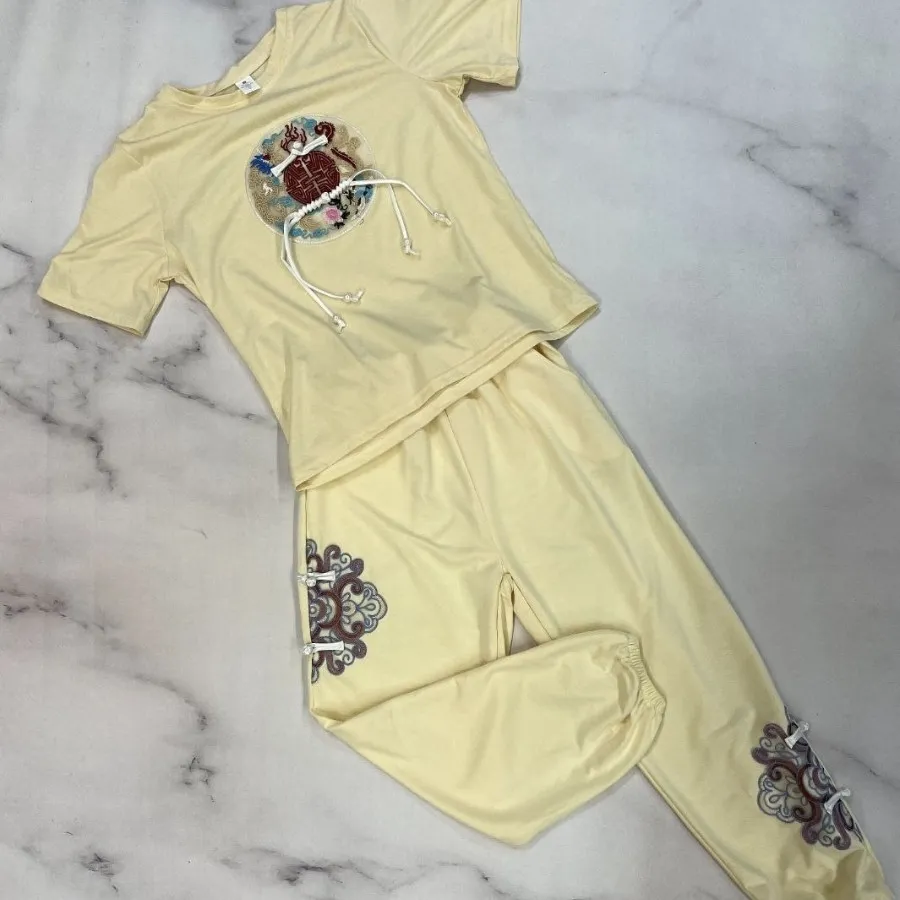 ست دوتیکه تیشرت شلوار