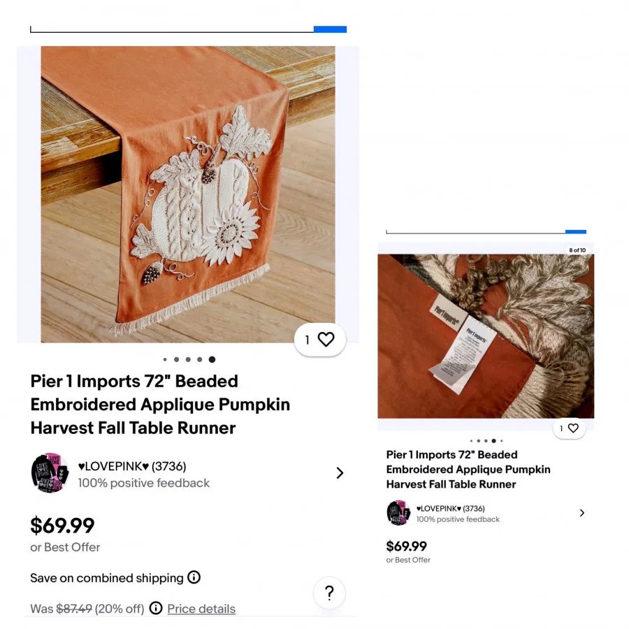 رانر اپلیکه پاییزی