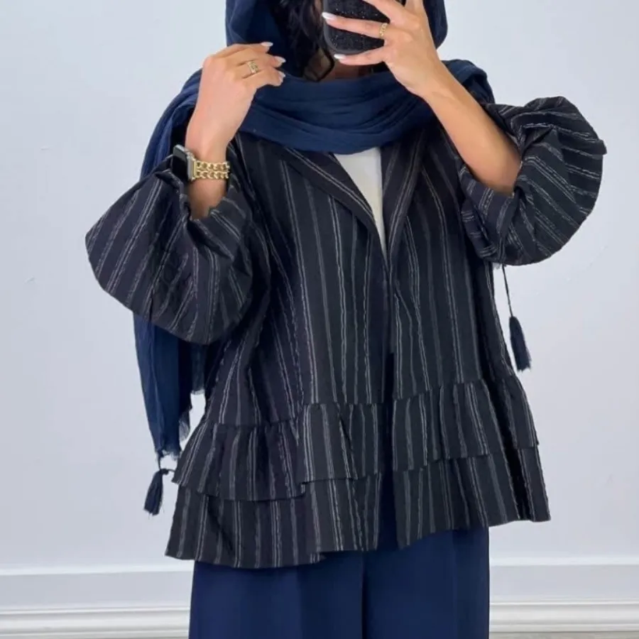 مانتو عروسکی ژاکارد چین