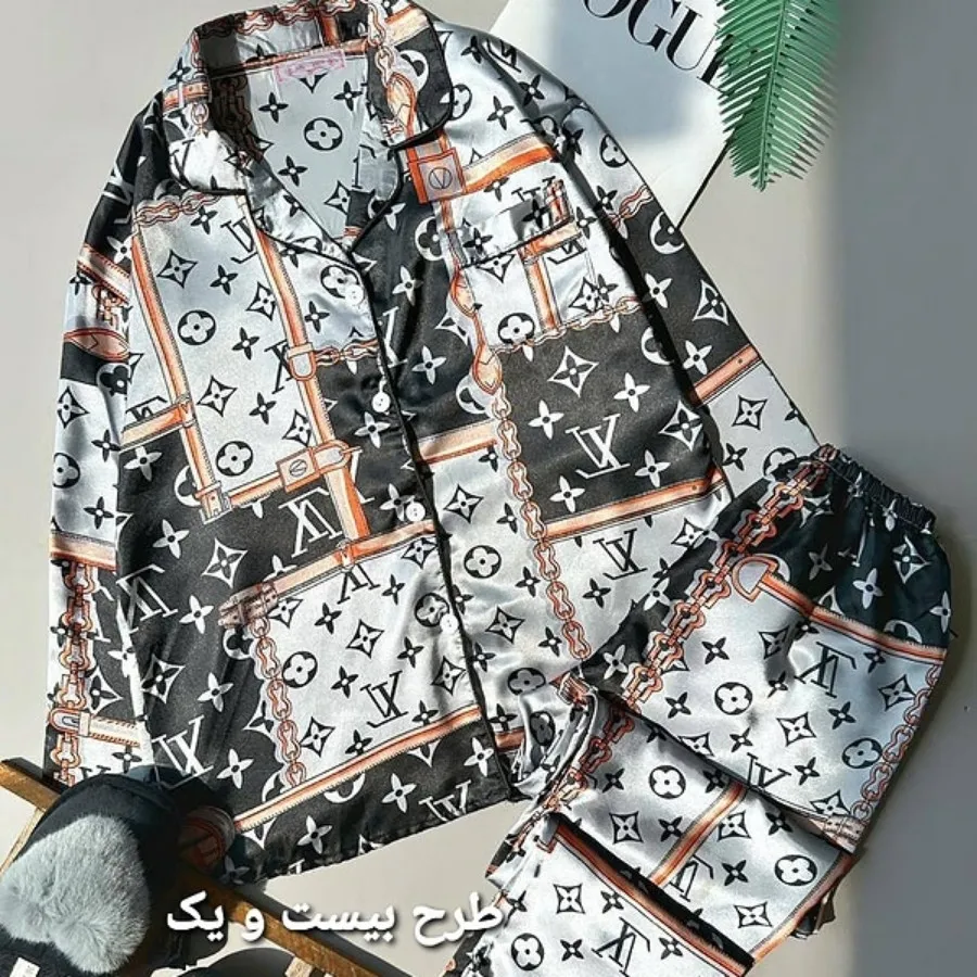 ست لباس خواب ساتن