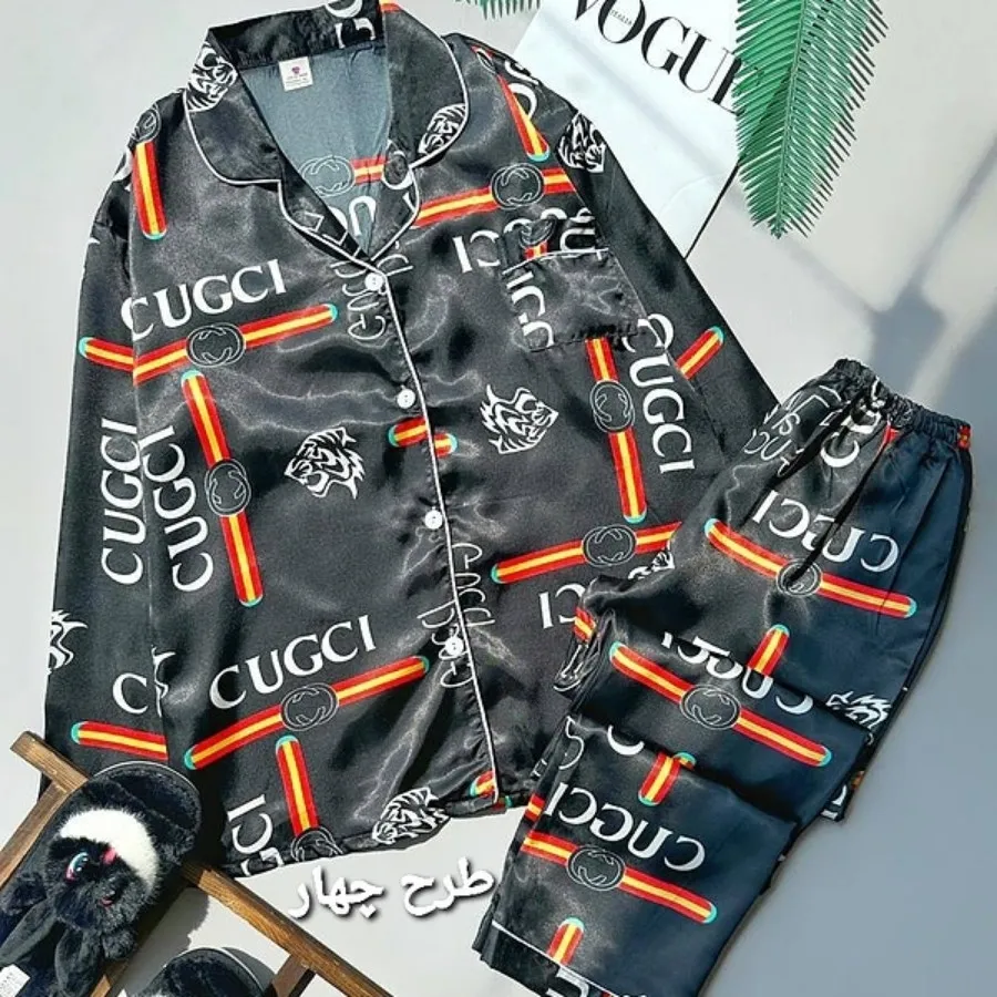 ست لباس خواب ساتن