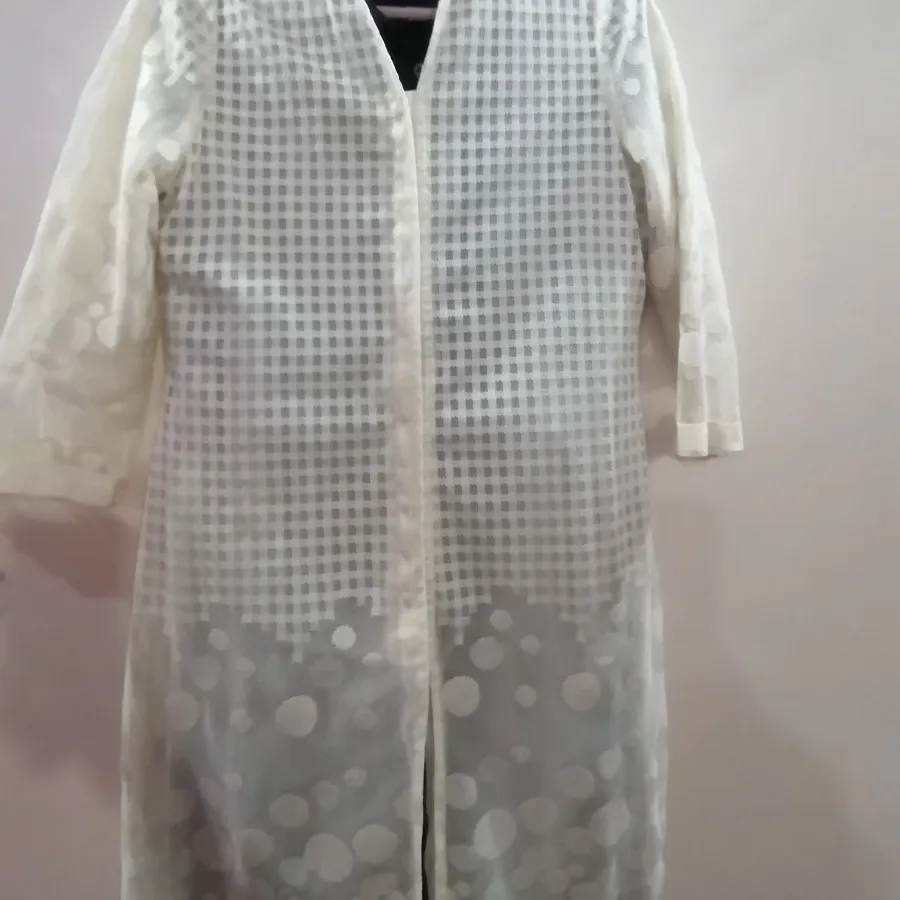 مانتو دانتل کرمی رنگ