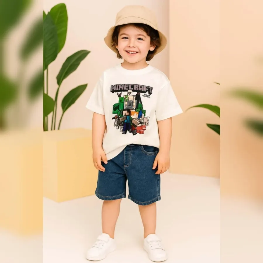 تیشرت ماینکرافت بچگانه