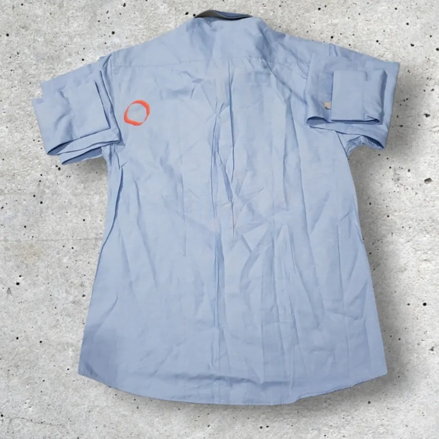 پیراهن پارچه شامبره آبی