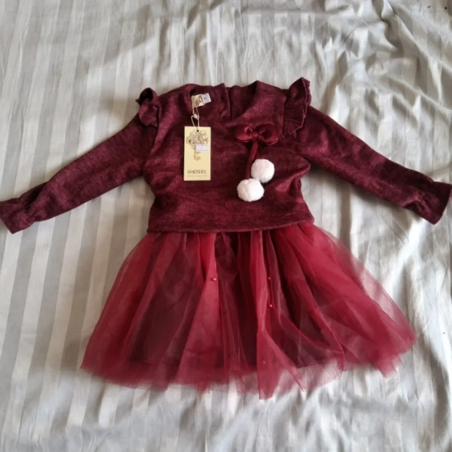 پیرهن دامن پفی