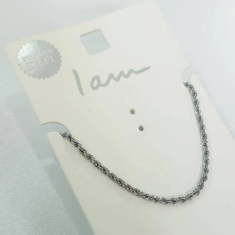 دستبند زنجیر طنابی استیل