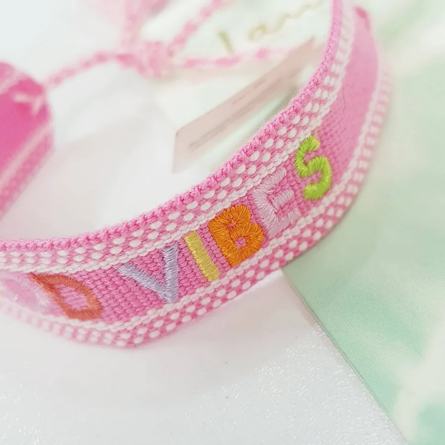 دستبند بافت پارچه رنگی