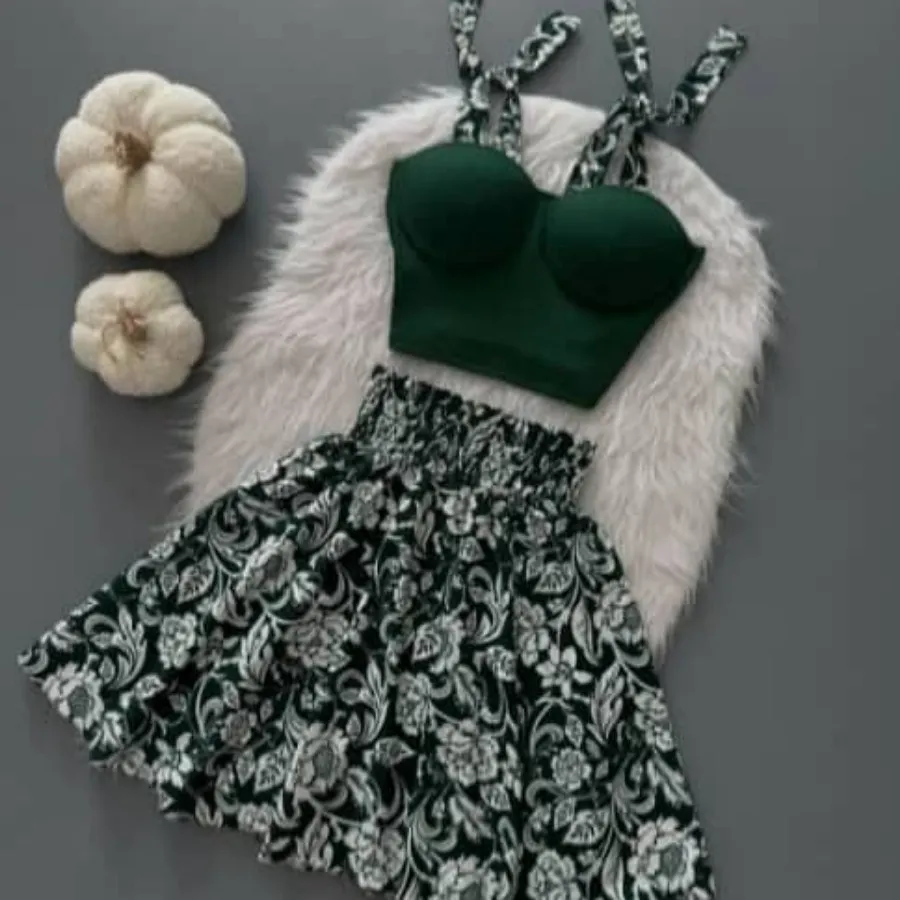 ست کراپ دامن