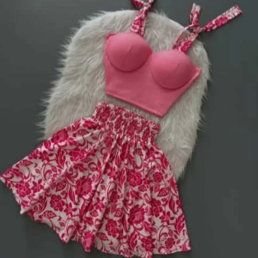 ست کراپ دامن