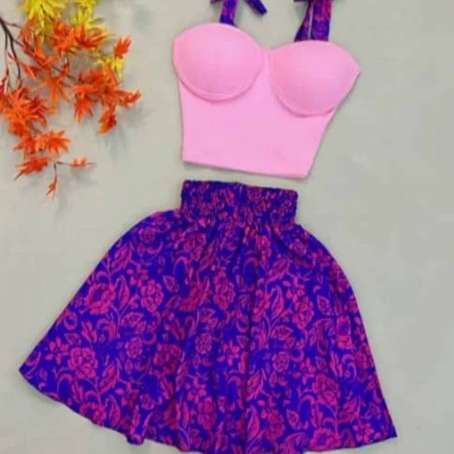 ست کراپ دامن