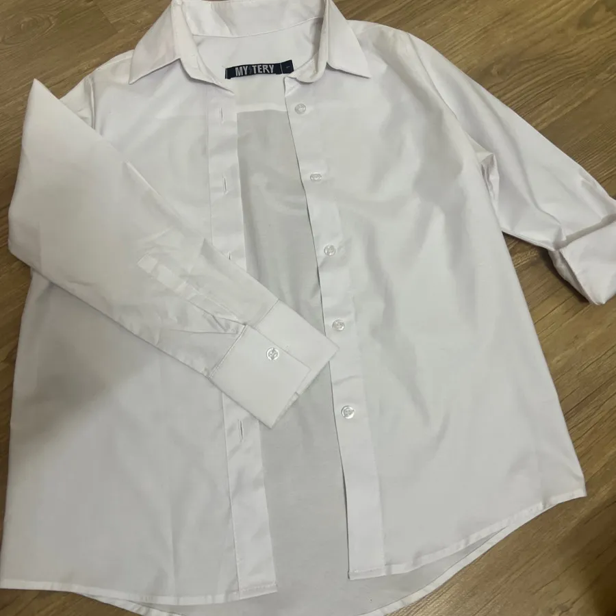 شومیز مانتویی سفید