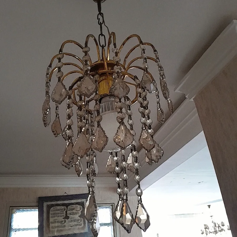 لوستر 5 شاخه دوبل برنز