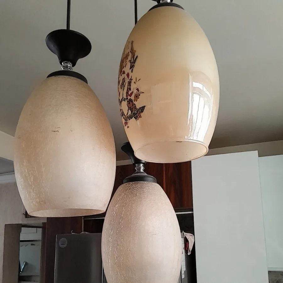 لوستر 5 شاخه دوبل برنز