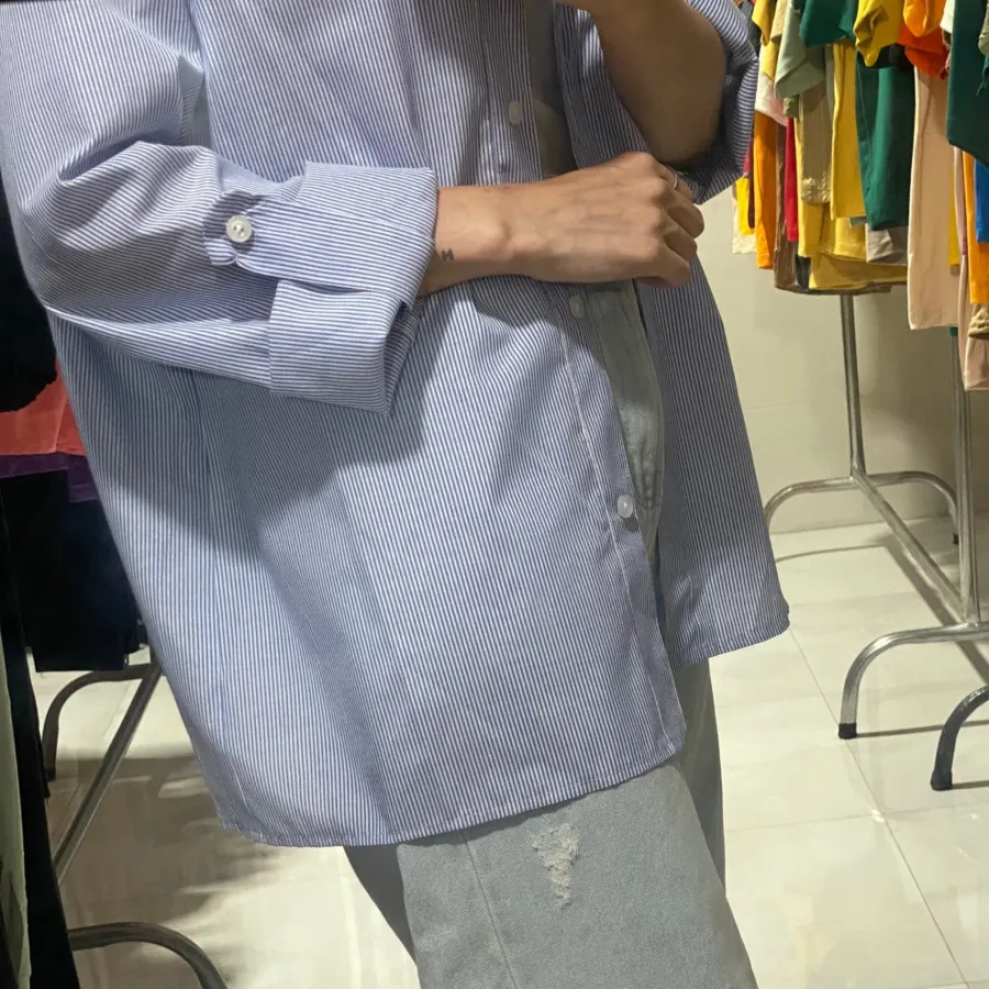 شومیز مانتویی راه راه