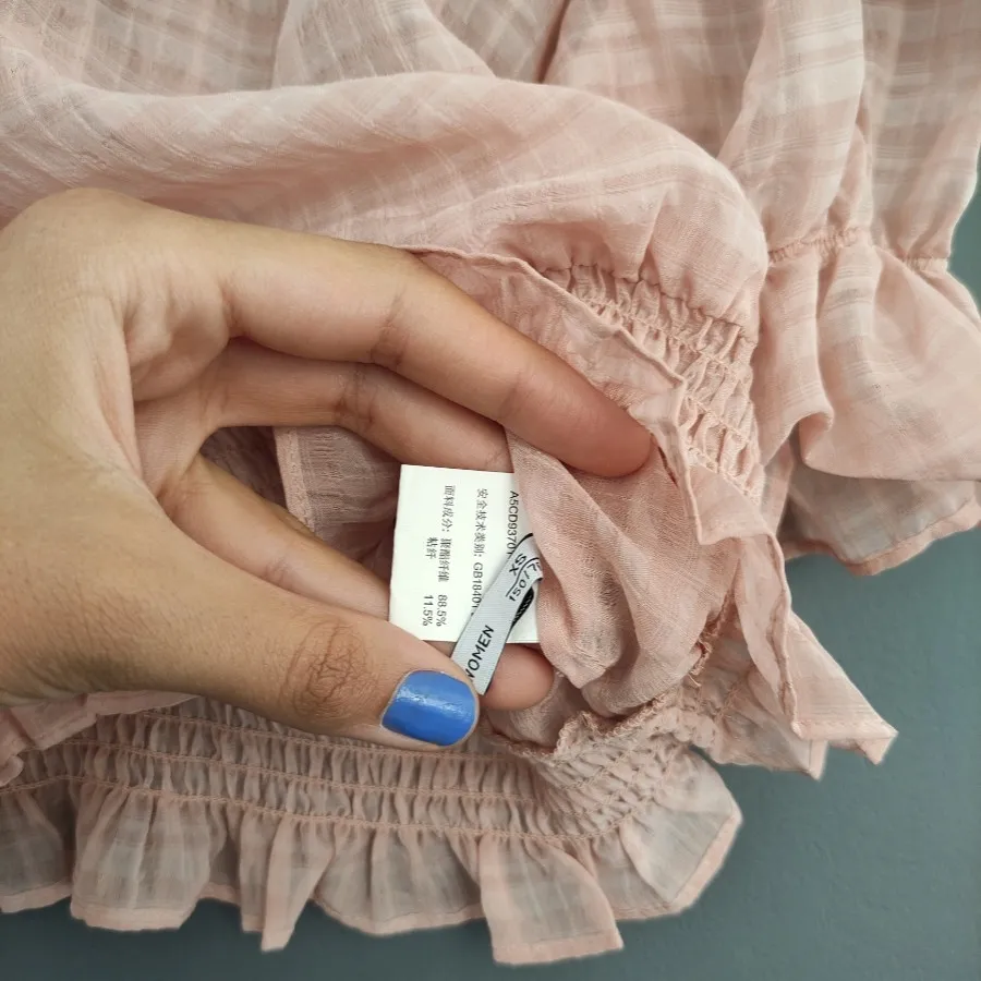 شومیز حریر کراپ برند