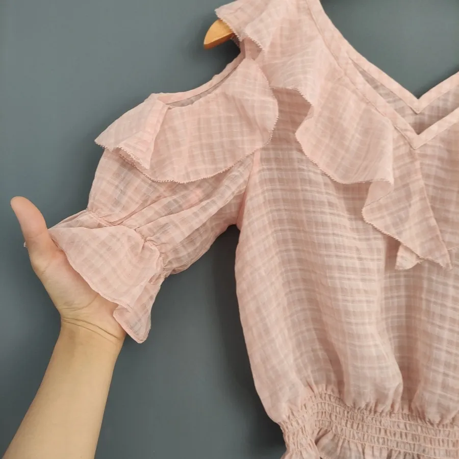 شومیز حریر کراپ برند