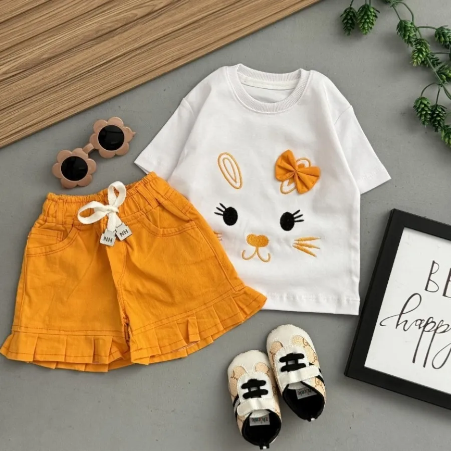 تیشرت شلوارک خرگوش نارنجی