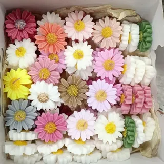 شمع روی آب  طرح گل