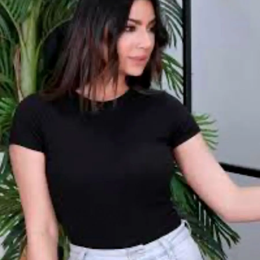 بادی آستین کوتاه مشکی