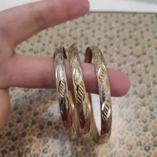 النگوی طرح گندمی طلایی