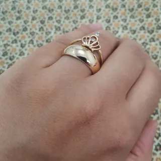 انگشتر تاجی تک نگین