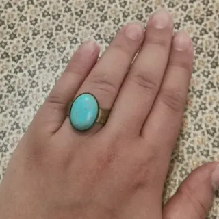 انگشتر نگین فیروزه ای برن