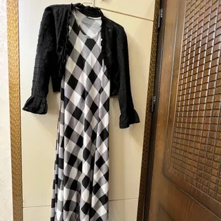 ست کت و سارافون چارخونه