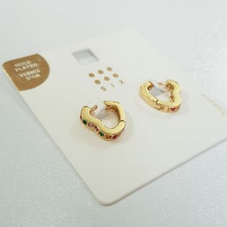 گوشواره قلبی روکش طلا