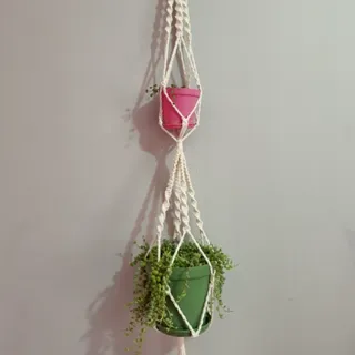 آویز گلدان مکرومه