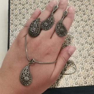 سرویس نقره نیم ست بته جقه