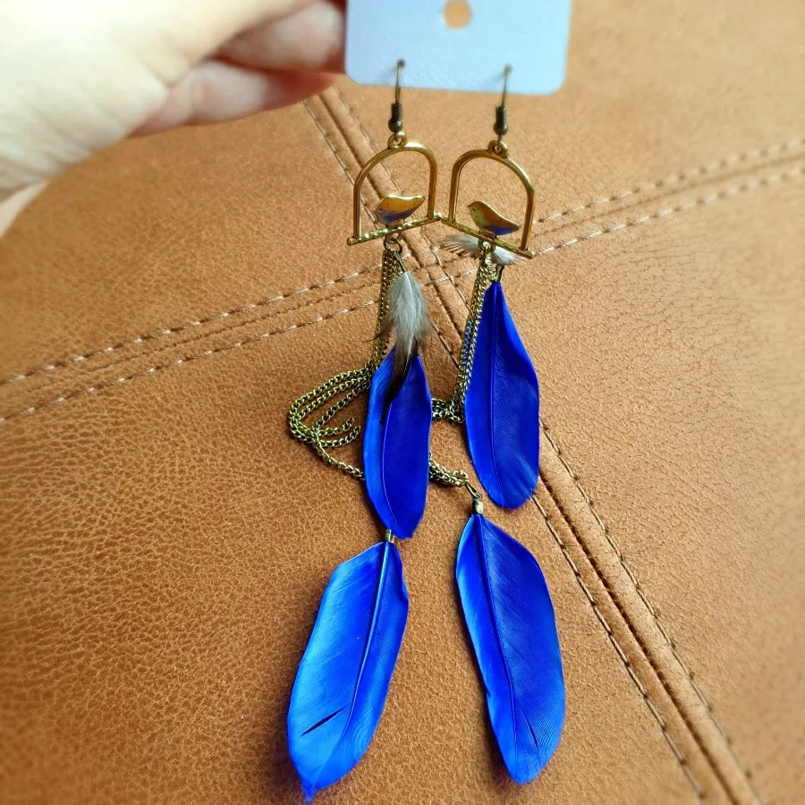 گوشواره زیبا پَر و قفس