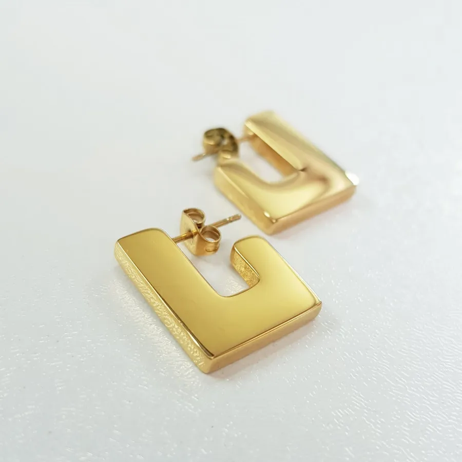 گوشواره استیل آبکاری طلا