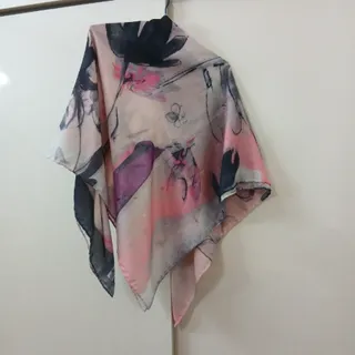 روسری نخی تمیز قواره بزرگ