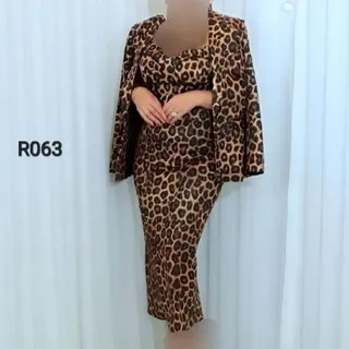 کت و سارافون مجلسی پلنگی