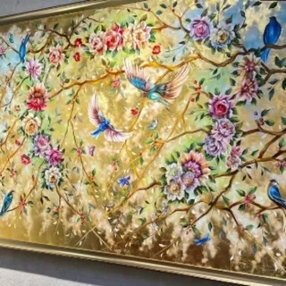 نقاشی رنگ روغن طرح بهشت