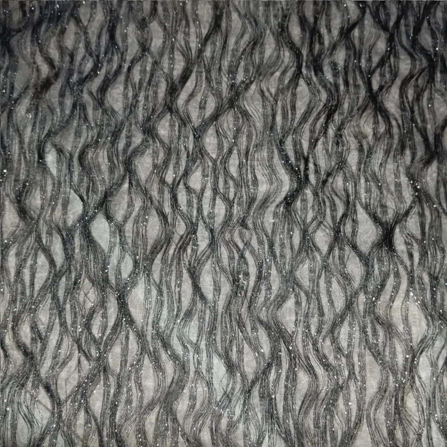 پارچه حریر مجلسی مشکی