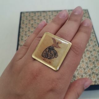 انگشتر برنجی طرح صوفی