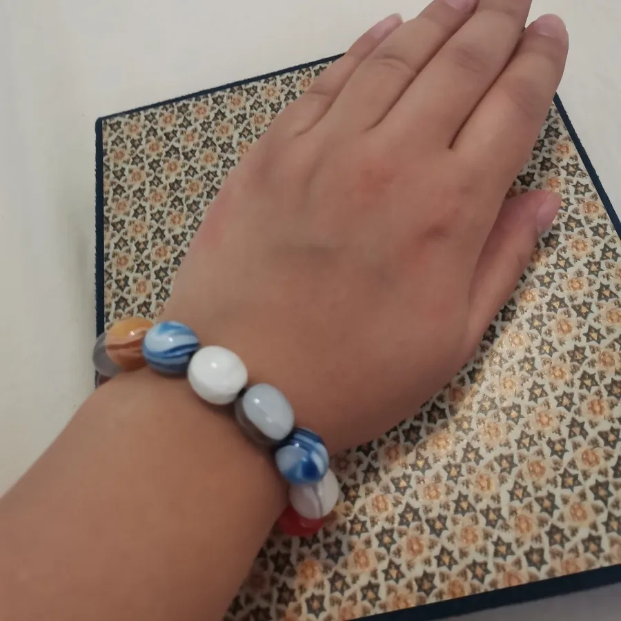 دستبند مهره سنگی