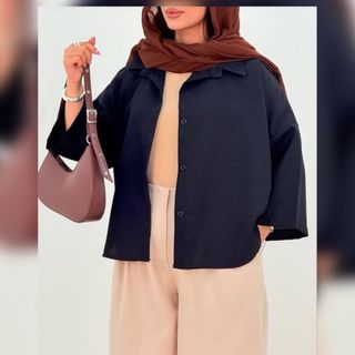 شومیز مانتو مشکی
